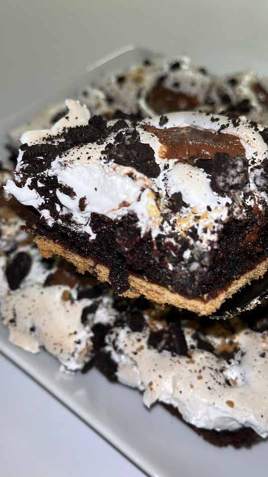 Smore Oreo Brownies Full Pan